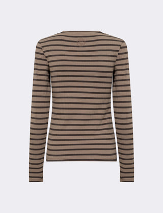 LR-NEDDIE 2 T-shirt Mörkbrun