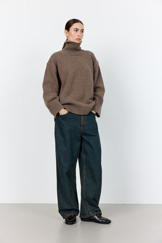 LR-PERLE 3 Pullover Ljusbrun