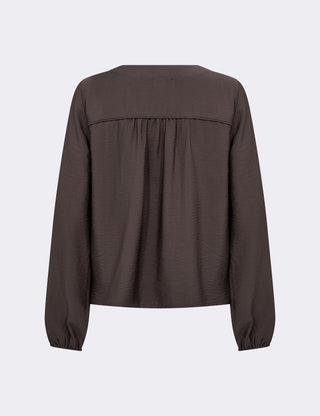 LR-NIKKI 1 Skjorta Mörkbrun