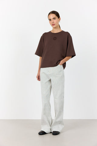 LR-EZRA 11 T-shirt Mörkbrun