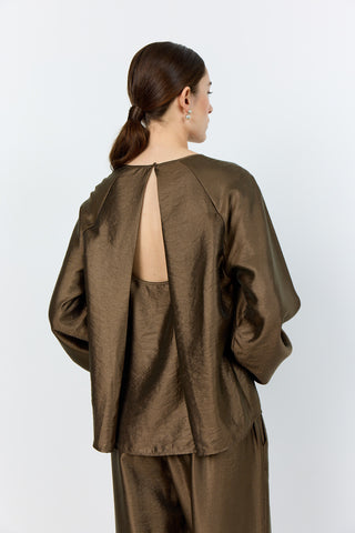 LR-NESSA 2 Blus Ljusbrun