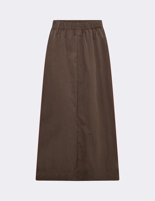 LR-LEA 2 Kjol Mörkbrun