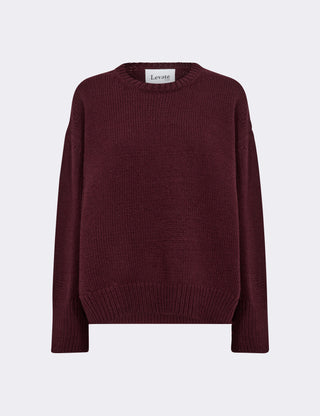 LR-PERLE 1 Pullover Bordeaux