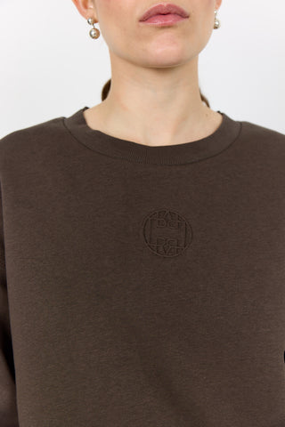 LR-NUKA 13 Sweatshirt Mörkbrun