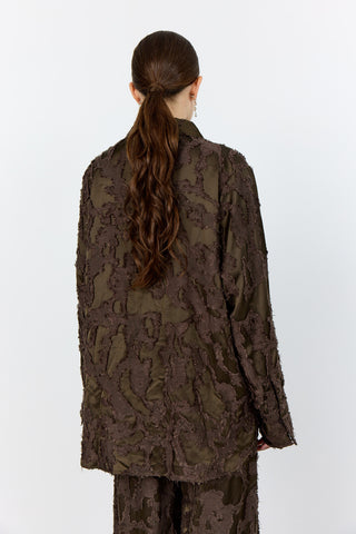 LR-NIKO 2 Skjorta Mörkbrun