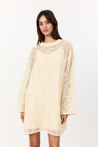 LR-MANGIA 1 Klänning Cream