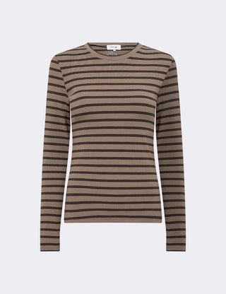 LR-NEDDIE 2 T-shirt Mörkbrun