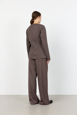 LR-OBASSIE 1 Byxor Mörkbrun