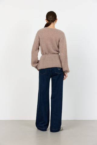 LR-NOREEN 7 Cardigan Ljusbrun