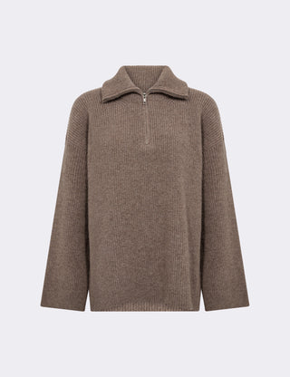 LR-PERLE 10 Pullover Ljusbrun