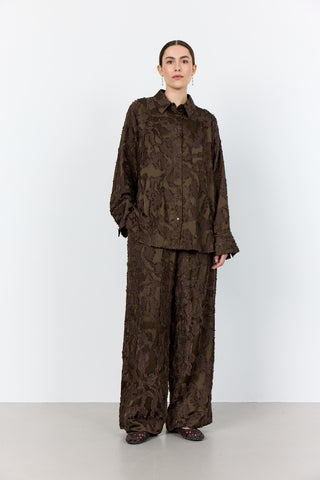 LR-NIKO 2 Skjorta Mörkbrun