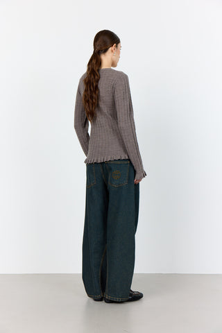 LR-ISMAILA 13 Pullover Ljusbrun