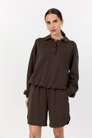 LR-EZRA 10 Shorts Mörkbrun