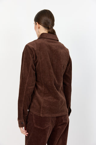 LR-ORLANDO 1 Skjorta Mörkbrun