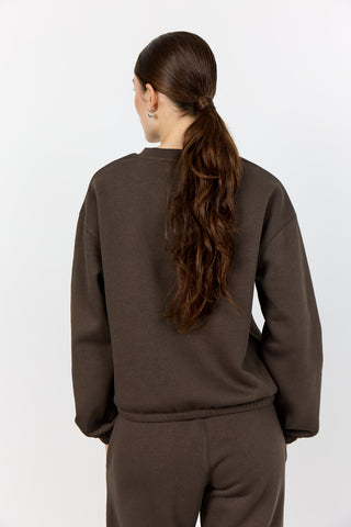 LR-NUKA 13 Sweatshirt Mörkbrun