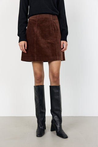 LR-ORLANDO 2 Kjol Mörkbrun