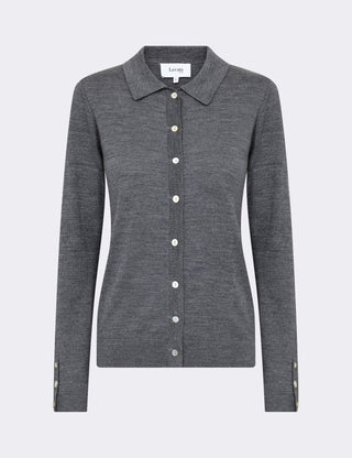 LR-ISMAILA 6 Pullover Mörkgrå