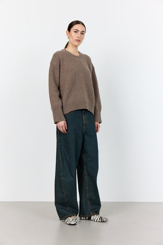 LR-PERLE 1 Pullover Ljusbrun