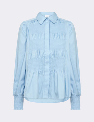 LR-ISLA SOLID 117 Skjorta Ljusblå