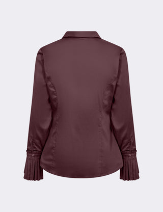 LR-ISLA SOLID 130 Skjorta Bordeaux