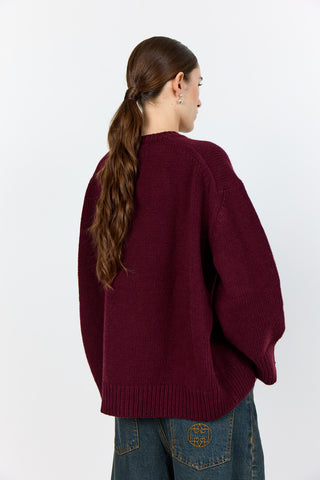 LR-PERLE 1 Pullover Bordeaux