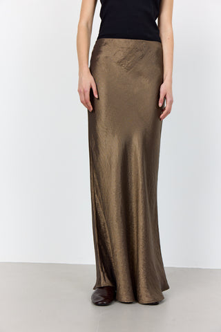 LR-NESSA 4 Kjol Ljusbrun