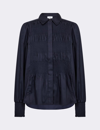 LR-ISLA SOLID 117 Skjorta mörkblå