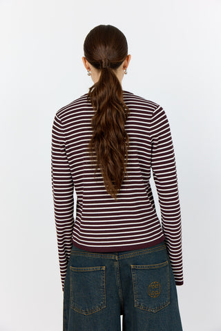 LR-KIRSTEN 3 Topp Bordeaux