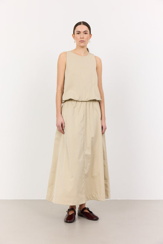 LR-LEA 2 Kjol Ljus sand