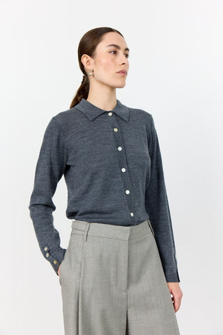 LR-ISMAILA 6 Pullover Mörkgrå