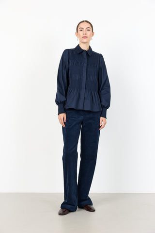 LR-ISLA SOLID 117 Skjorta mörkblå