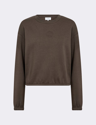 LR-NUKA 13 Sweatshirt Mörkbrun