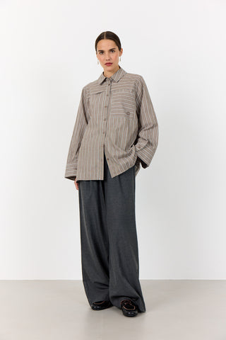 LR-NORAH 1 Skjorta Ljusbrun