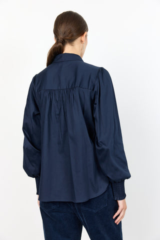 LR-ISLA SOLID 117 Skjorta mörkblå