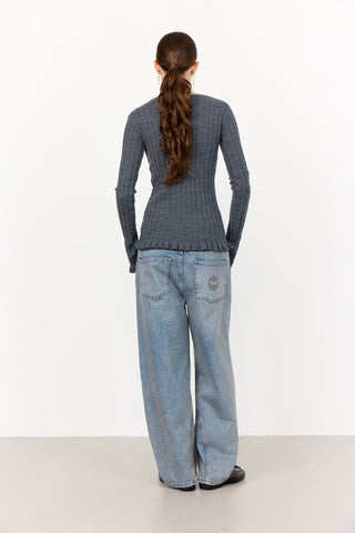 LR-ISMAILA 13 Pullover Mörkgrå