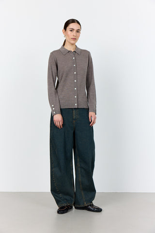 LR-ISMAILA 6 Pullover Ljusbrun