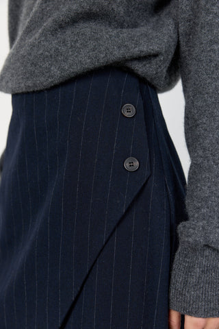 LR-OLIVIA 3 Kjol mörkblå