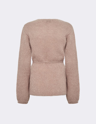 LR-NOREEN 7 Cardigan Ljusbrun