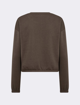 LR-NUKA 13 Sweatshirt Mörkbrun