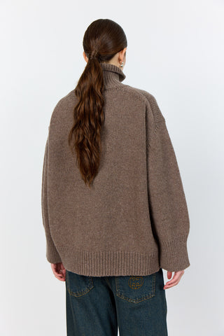 LR-PERLE 3 Pullover Ljusbrun