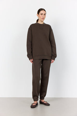 LR-NUKA 12 Sweatshirt Mörkbrun