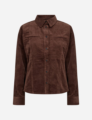 LR-ORLANDO 1 Skjorta Mörkbrun