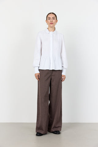 LR-ISLA SOLID 117 Skjorta Vit