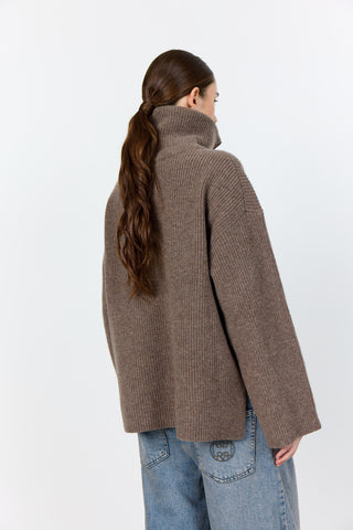 LR-PERLE 10 Pullover Ljusbrun