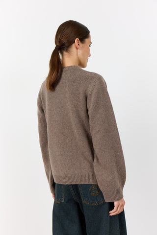 LR-PERLE 9 Cardigan Ljusbrun