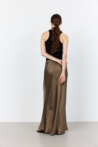 LR-NESSA 4 Kjol Ljusbrun