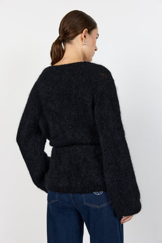 LR-NOREEN 7 Cardigan Svart