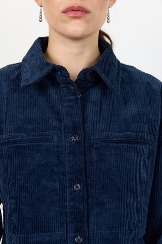 LR-ORLANDO 1 Skjorta mörkblå