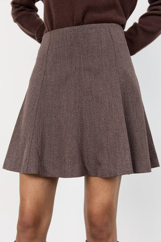 LR-OBASSIE 2 Kjol Mörkbrun