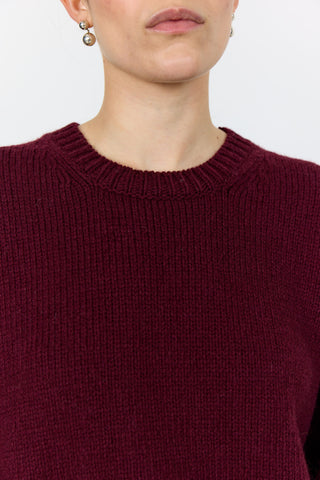 LR-PERLE 1 Pullover Bordeaux